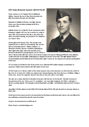 A preview of a PDF biography for Harnish, Clyde Roderick